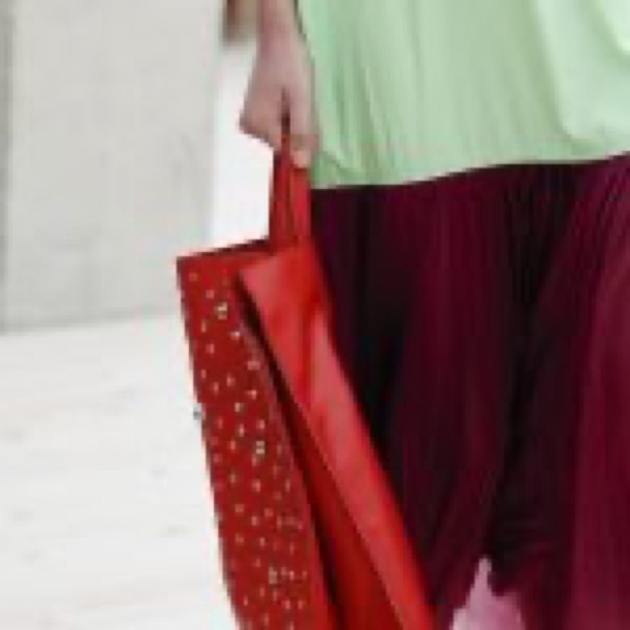 Phoebe Philo for Celine Lambskin Red Tote - Picture 5 of 12